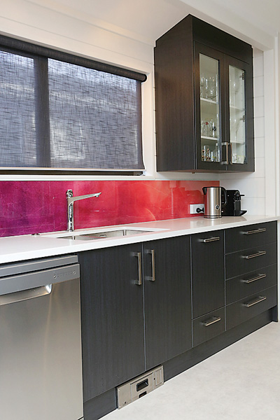 Red splashback kitchen transformation | Jag Kitchens