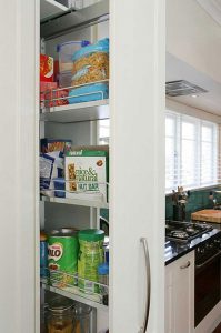 A Hafele pull-out pantry | Jag Kitchens