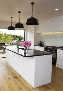 Black and white kitchen island | Jag Kitchens