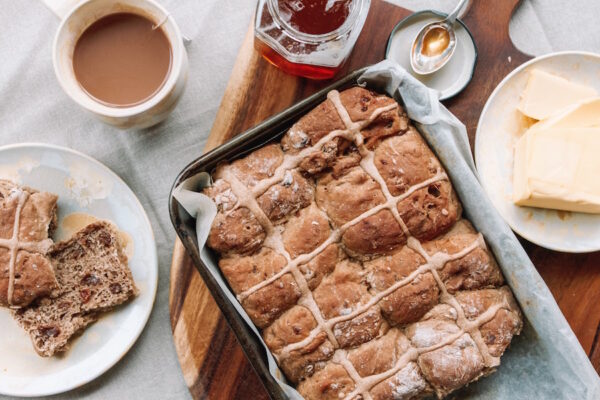 handmade hot crossed buns